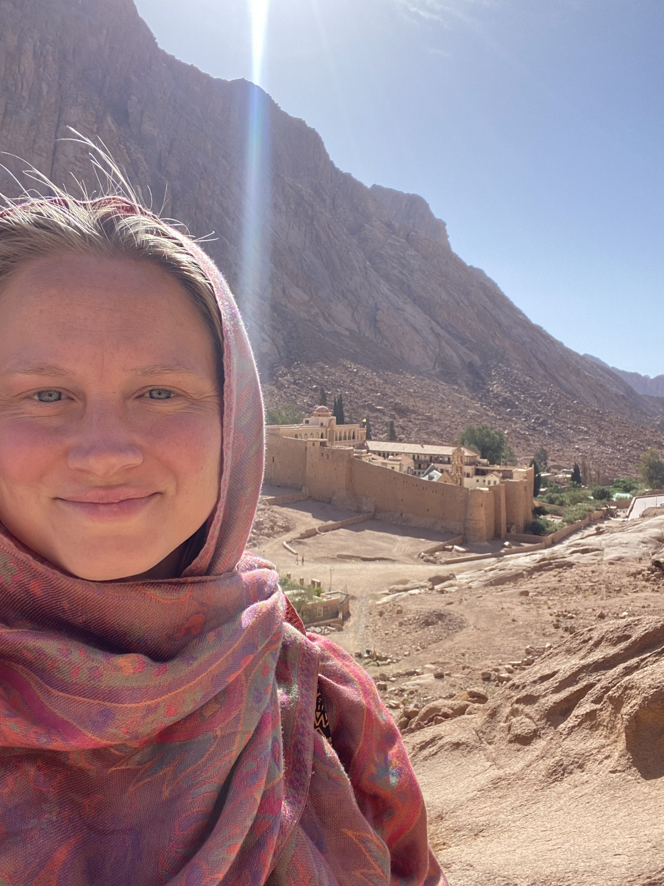 Anna Ma at St. Catherine's Monastery in Sinai, Egypt